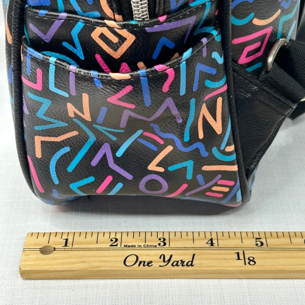 Funko Stranger Things Mini Backpack 80s 90s Retro Faux Leather Black Bag